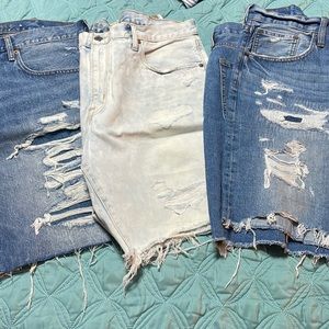 3 pair American Eagle jean shorts